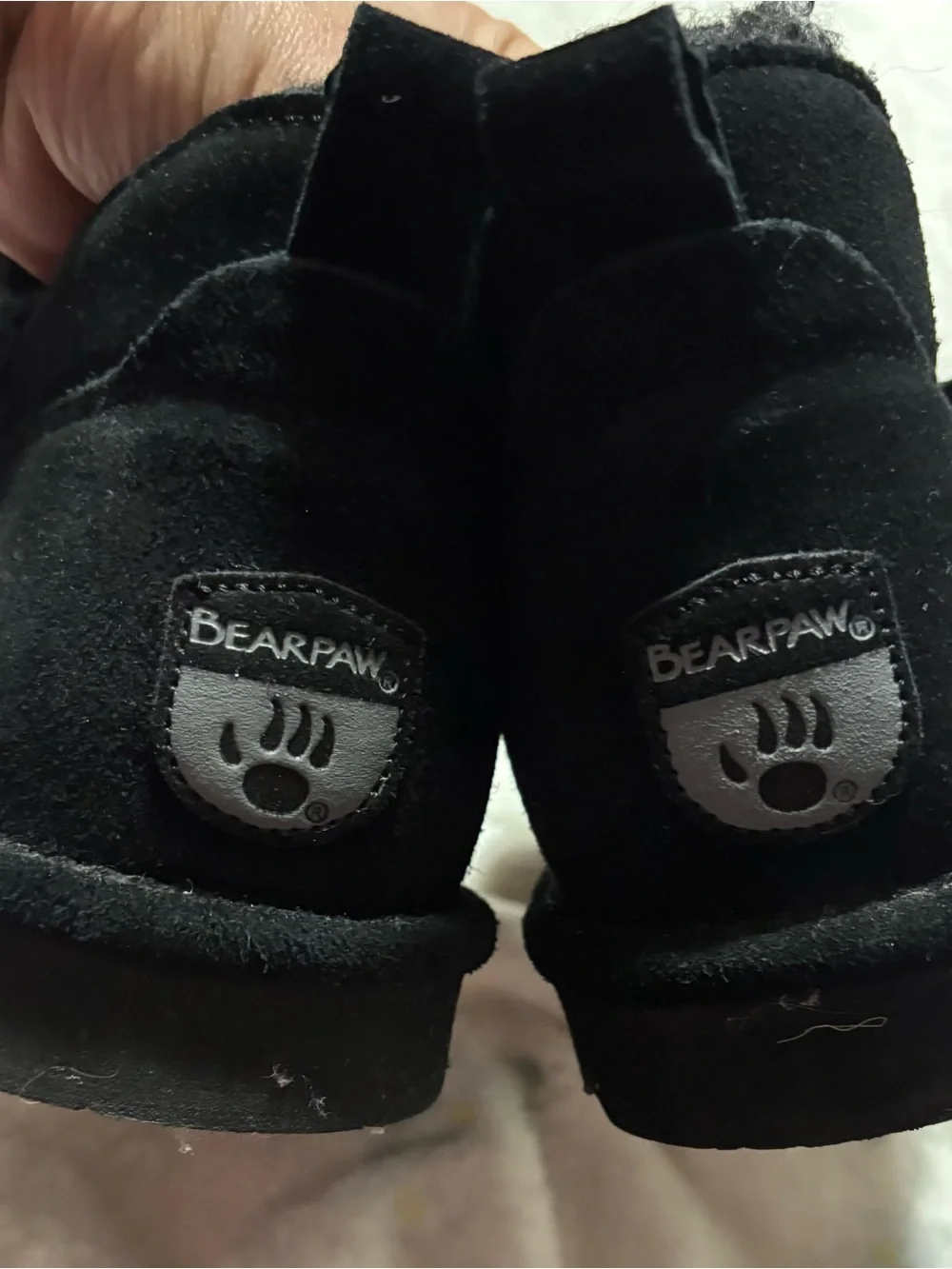 BearPaw Black Suede Winter & Rain Boots New w/out tags